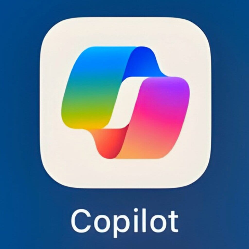 Copilot for Microsoft 365 Icon on blue background