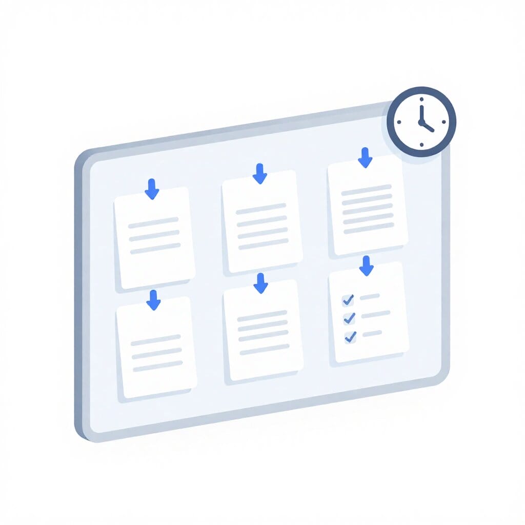 Strukturierte Aufgabenplanung und effiziente Abarbeitung von Checklisten durch digitale KI-Mitarbeiter auf einer übersichtlichen KI-Plattform.