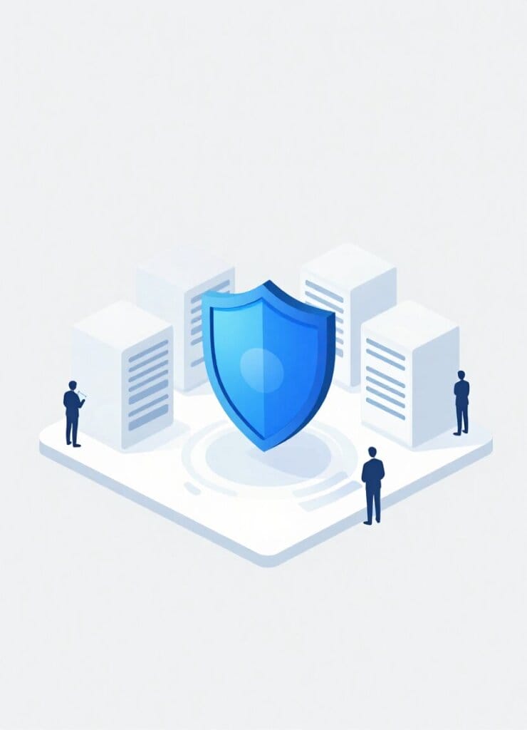 Digitale KI-Mitarbeiter gewährleisten höchste Datensicherheit und DSGVO-Konformität bei der Verwaltung von Immobilienobjekten.